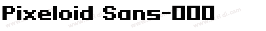 Pixeloid Sans字体转换